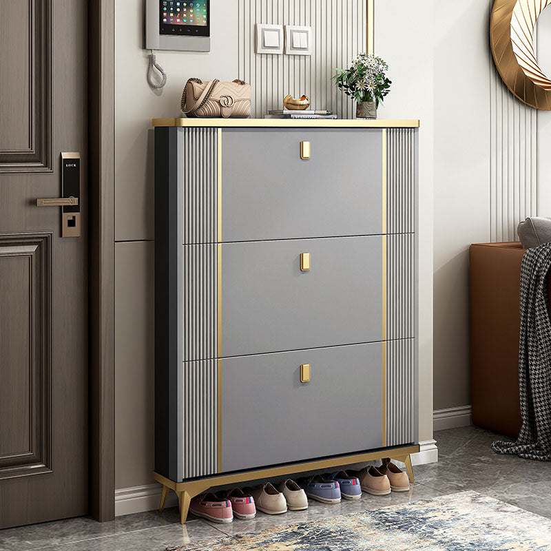 Ayling Shoe Storage, White and Grey
