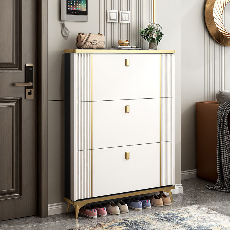 Ayling Shoe Storage, White and Grey