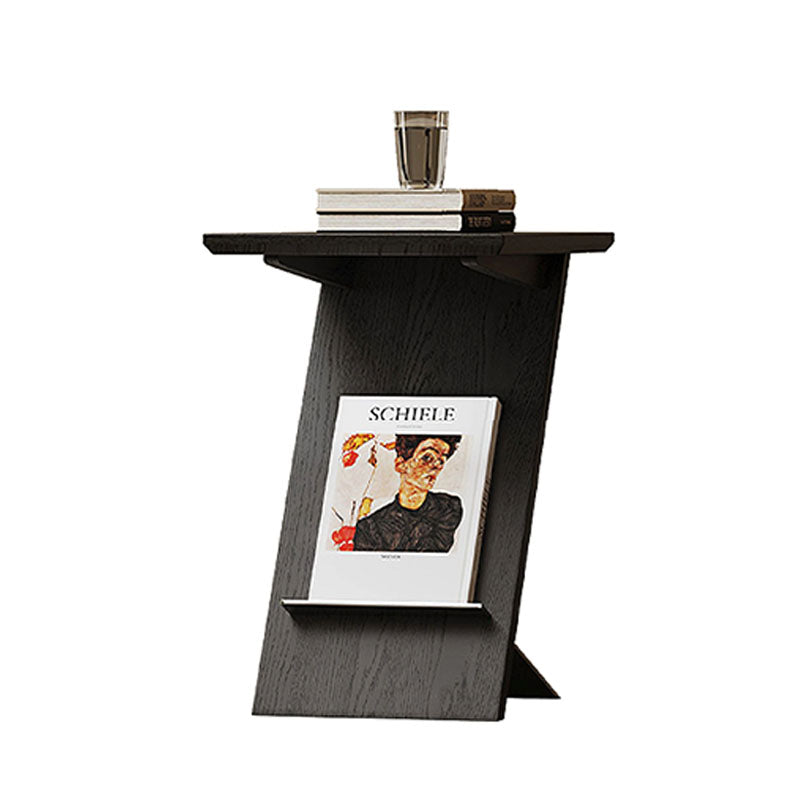 Eunice Side Table With Magazine Rack, Solid Wood