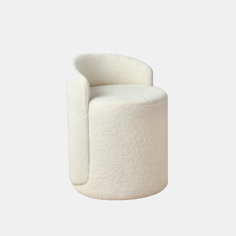 Morgan Ottoman Footstool, Dressing Table Stool, White