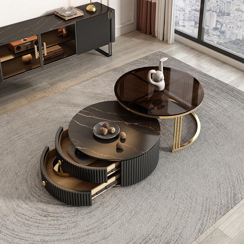 Bell Nesting Coffee Table, Glass