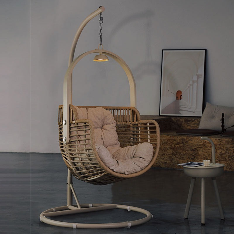 Paloma Rattan Garden Hanging Egg Chair with Stand, Indoor/ Outdoor Furniture