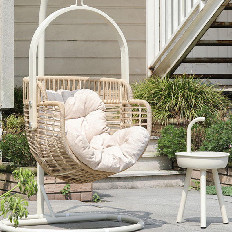 Paloma Rattan Garden Hanging Egg Chair with Stand, Indoor/ Outdoor Furniture